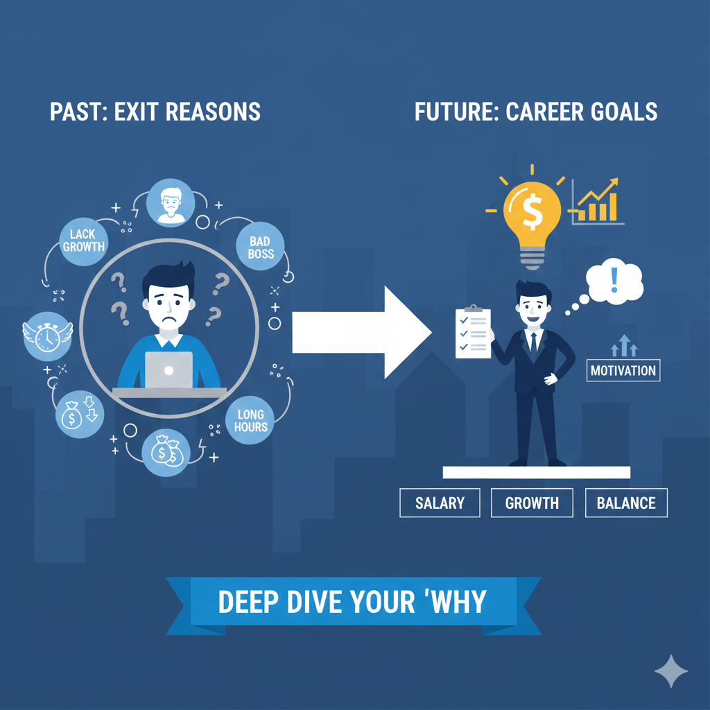 退職理由を深堀りして、転職理由を考えよう