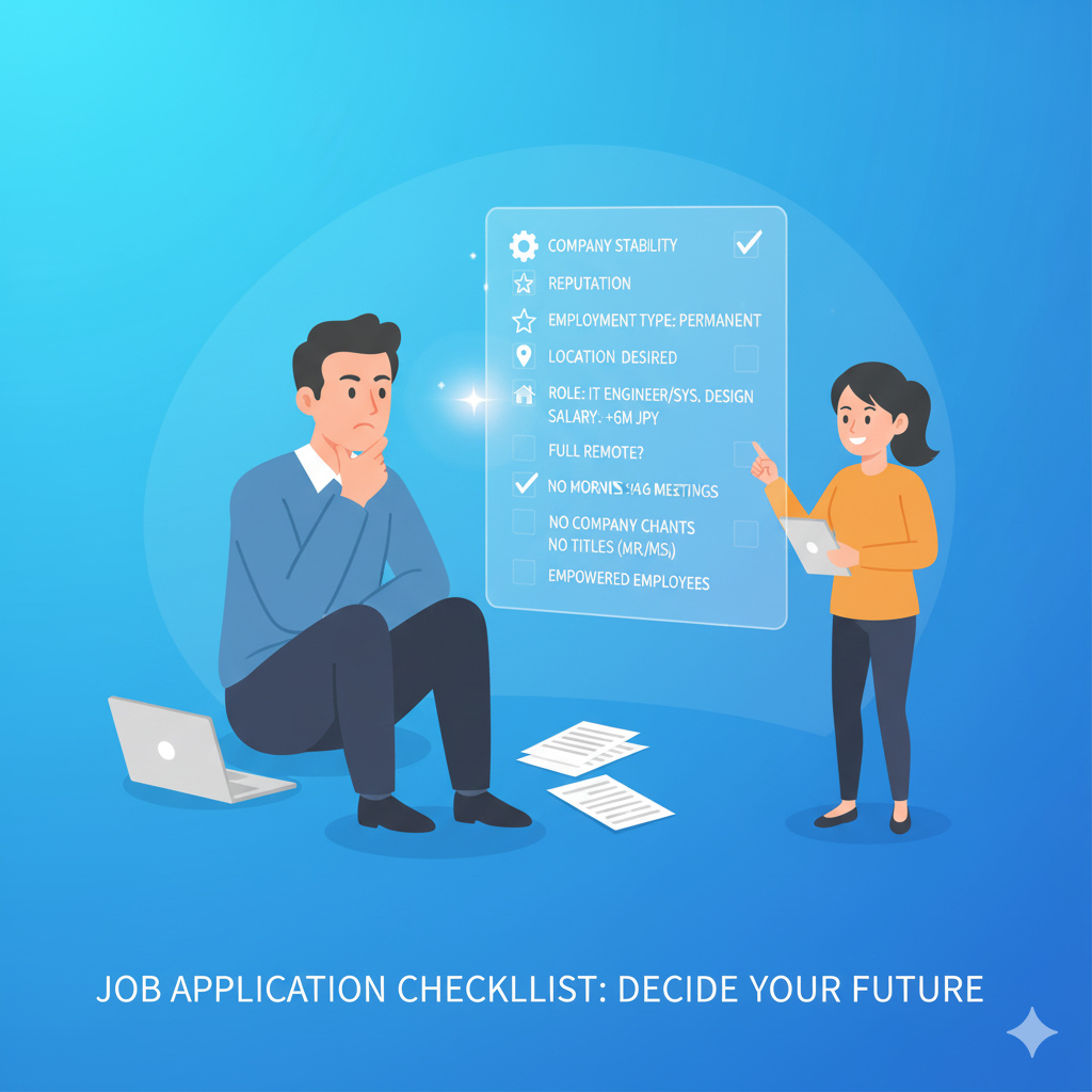 求人応募すべきチェックリスト