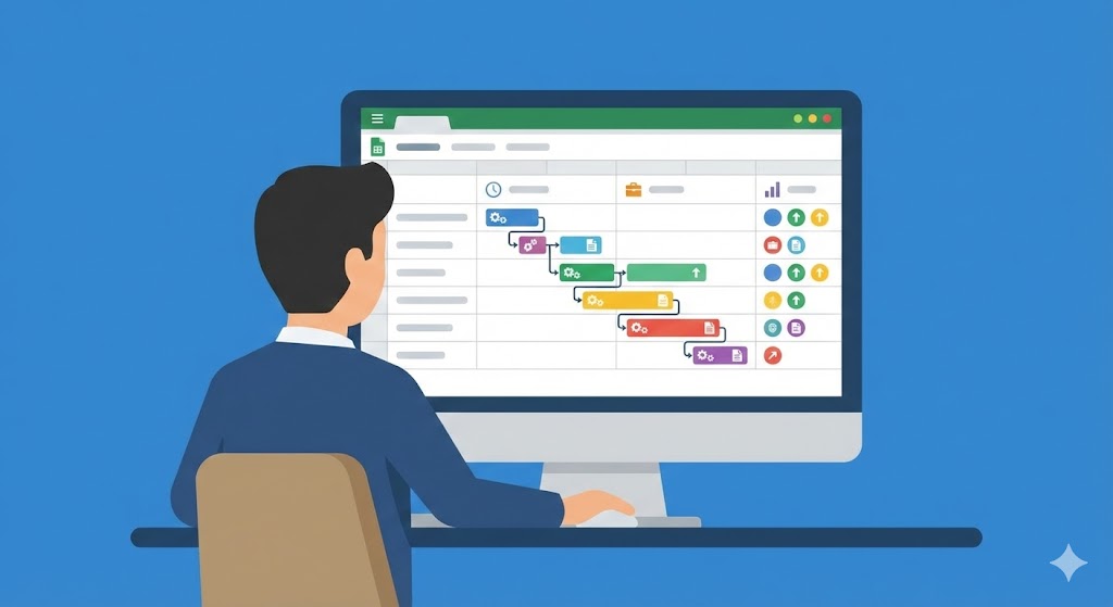 キャリアの棚卸しシートは、見やすいフォーマットで作成